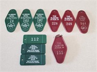 10 Las Vegas Hotel Room Key Tags