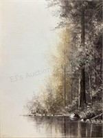 Richard Hazel (20th C.) Landscape Oil On Canvas