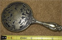 Art Nouveau German Silver Vanity Hand Mirror 6.25L