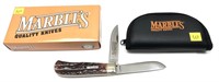 Marbles MR117 2-blade folding knife with case and