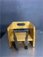Wooden booster seat