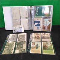 COLLECTION OF POST CARDS IN BINDER
