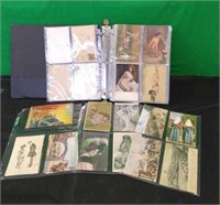 COLLECTION OF POST CARDS IN BINDER