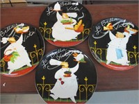 Lot of 4 Bella Vita Fat chefs Plates