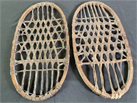 1942 WWII Lund Wood & Rawhide Snow Shoes (2)