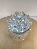 Table Decor Crystal Like Glass Flower