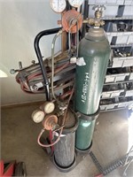 Oxygen and acetylene torch set  withstand