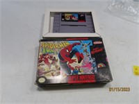 Super Nintendo SPIDERMAN XMAN Video Game Boxed