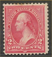 USA #252 MINT FINE-VF H