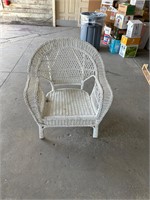 Vintage outdoor wicker chair