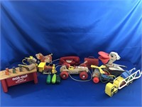 VINTAGE FISHER PRICE AND PLAYSKOOL TOYS.  EVEN
