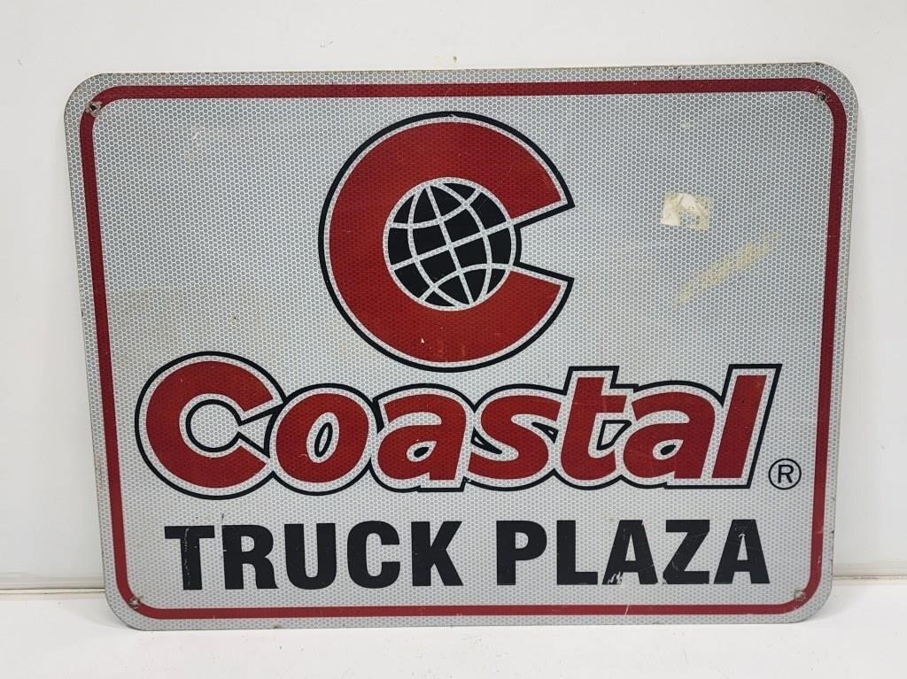Coastal Truck Plaza Road Sign