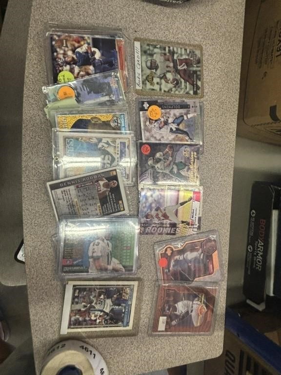 lot of baseball,football, basketball cards