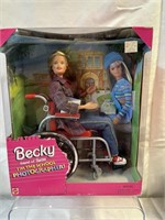 Becky Barbie photographer wheelchair