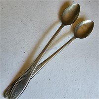 2 Silvetplate Iced Tea Spoons