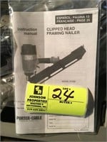 PORTER CABLE CLIPPED HEAD FRAMING NAILER, NEW IN B