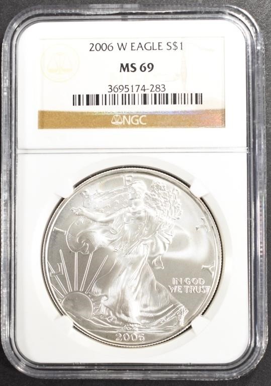 2006-W AMERICAN SILVER EAGLE NGC MS69