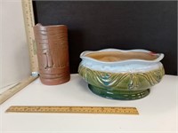 Glazed Clay Vessel & Decor Bowl
