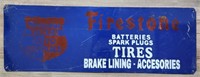 Firestone Tires Auto Supplies Advertising Sign.