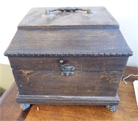 Contemporary reproduction Tea caddy box 10” x9"