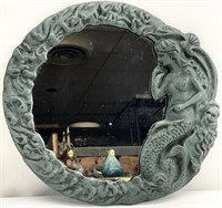Cast Iron Mermaid Wall Mirror