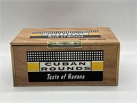 Cuban Rounds Cigar Box w/Costume Jewelry