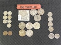 Coins Including Some Silver ($6.22 Face Value).