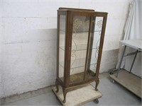 BOW FRONT CHINA CABINET - GLASS SHELVES