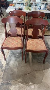 Set of Four Cherry Empire Chairs