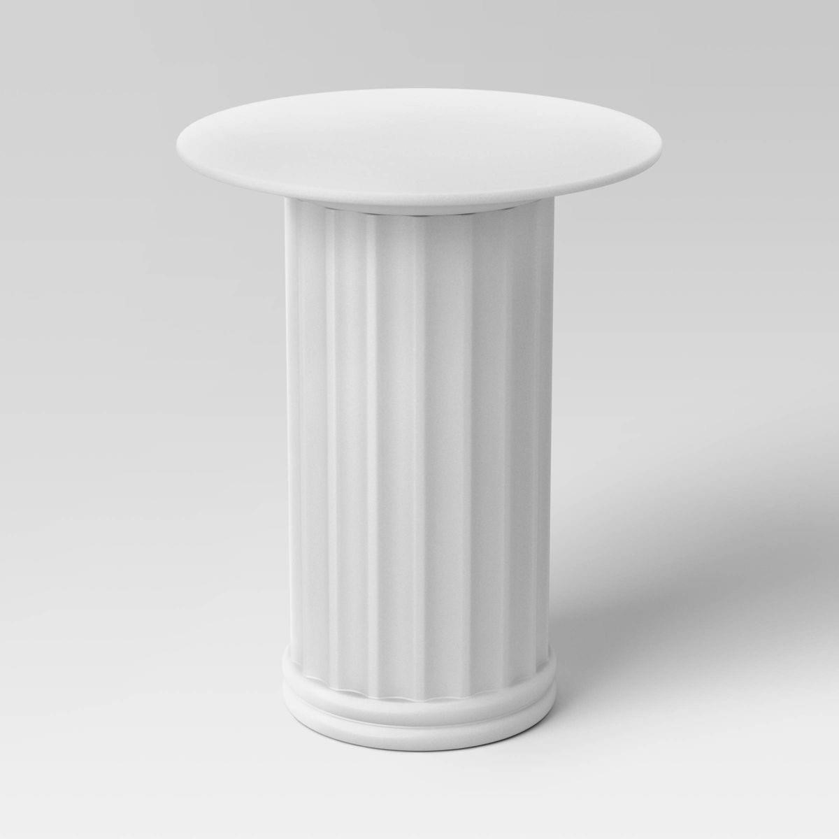 Plaster Accent table white - threshold