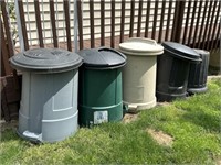 6 Trash Cans