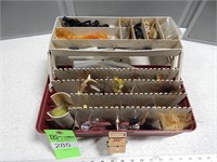 Tacklebox with assorted tackle and lures