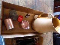Copper Pitcher and cups