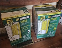 2 x Boxes of new spray foam