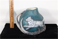 VTG Handcrafted southwestern Pottery vase