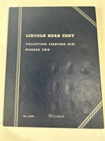 87 Lincoln Cents 1941-1977 Album - All but 1967D