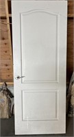 White wood door