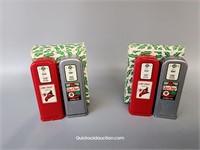 2 Texaco Salt & Peppers With Boxes