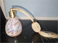 Beautiful Opalescent Glass Perfume Bottle