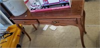 Modern oak sofa table with drawers