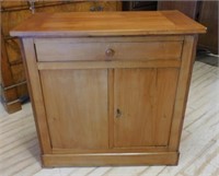 Petite Continental Cherry Wood Cabinet.