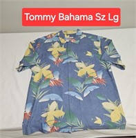 Tommy Bahama Short Sleeve Shirt Large SILK