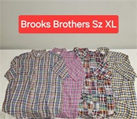 4 Brooks Brothers Short Sleeve Shirts XL