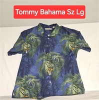 Tommy Bahama Short Sleeve Shirt Large SILK