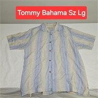 Tommy Bahama Short Sleeve Shirt Large Linen