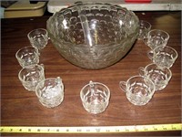 Federal Punch Bowl/Ladle/12 Cups/Hook