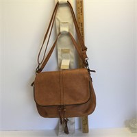 Unbranded Brown Leather Bohemian Hobo Bag