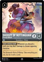 Disney Lorcana Tcg Sheriff Of Nottingham Sr Nm