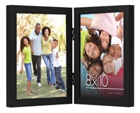 Americanflat Hinged 8x10 Picture Frame in Black -