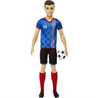Barbie Ken Soccer Doll Cropped Hair #10 Uniform